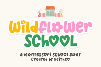 Wildflower School Font Design Ideas